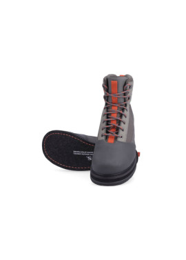 Simms Tributary Boot - Felt Basalt - Front and felt sole